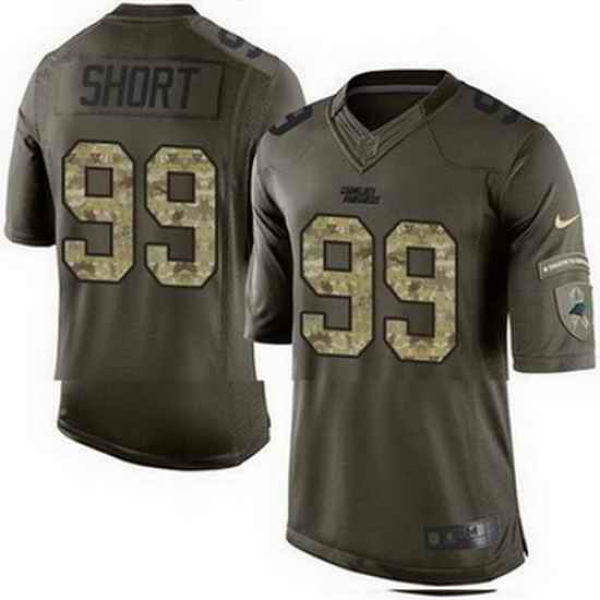 Nike Panthers #99 Kawann Short Green Mens Stitched NFL Limited Salute to Service Jersey